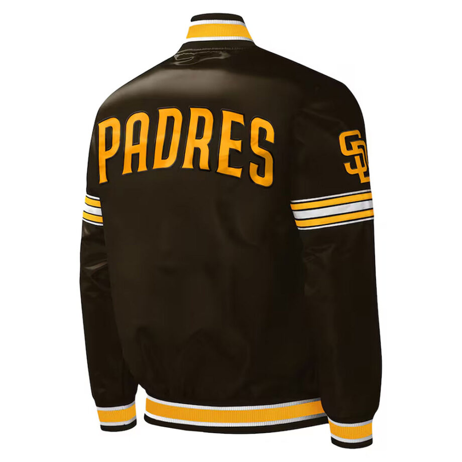 San Diego Padres Brown Varsity Satin Jacket