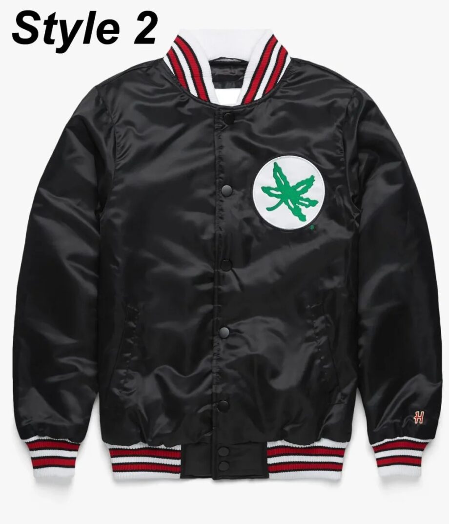 Ohio Script Blackout Gameday Black Satin Jacket