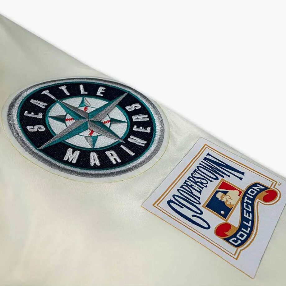 Seattle Mariners 1997 Longball white Satin Jacket