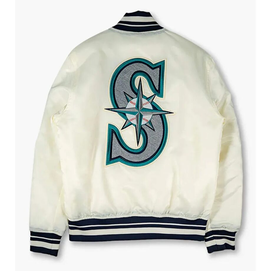 Seattle Mariners 1997 Longball white Satin Jacket