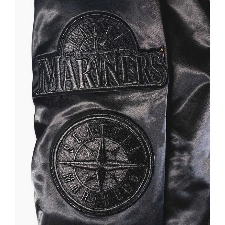 Seattle Mariners Sodo Nights Black Satin Jacket