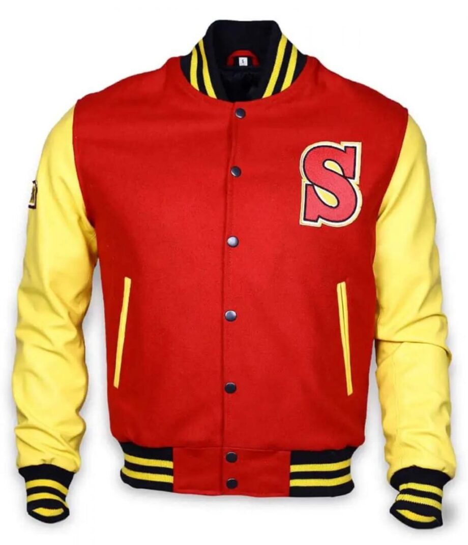 Clark Kent Smallville Red & Yellow Varsity Jacket