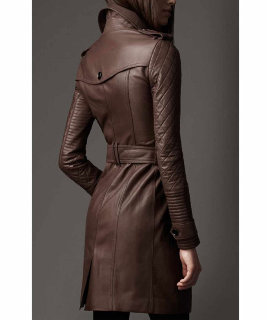 Castle Kate Beckett Double Breasted Leather Coat