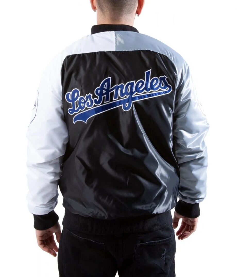 Varsity Los Angeles Dodgers Satin Tri-Color Jacket