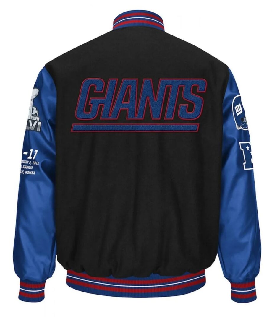 New York Giants Super Bowl XLVI Varsity Jacket