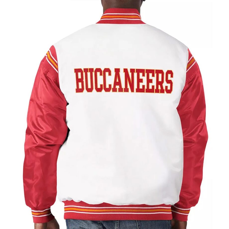 Tampa Bay Buccaneers Historic Renegade Varsity Satin Jacket
