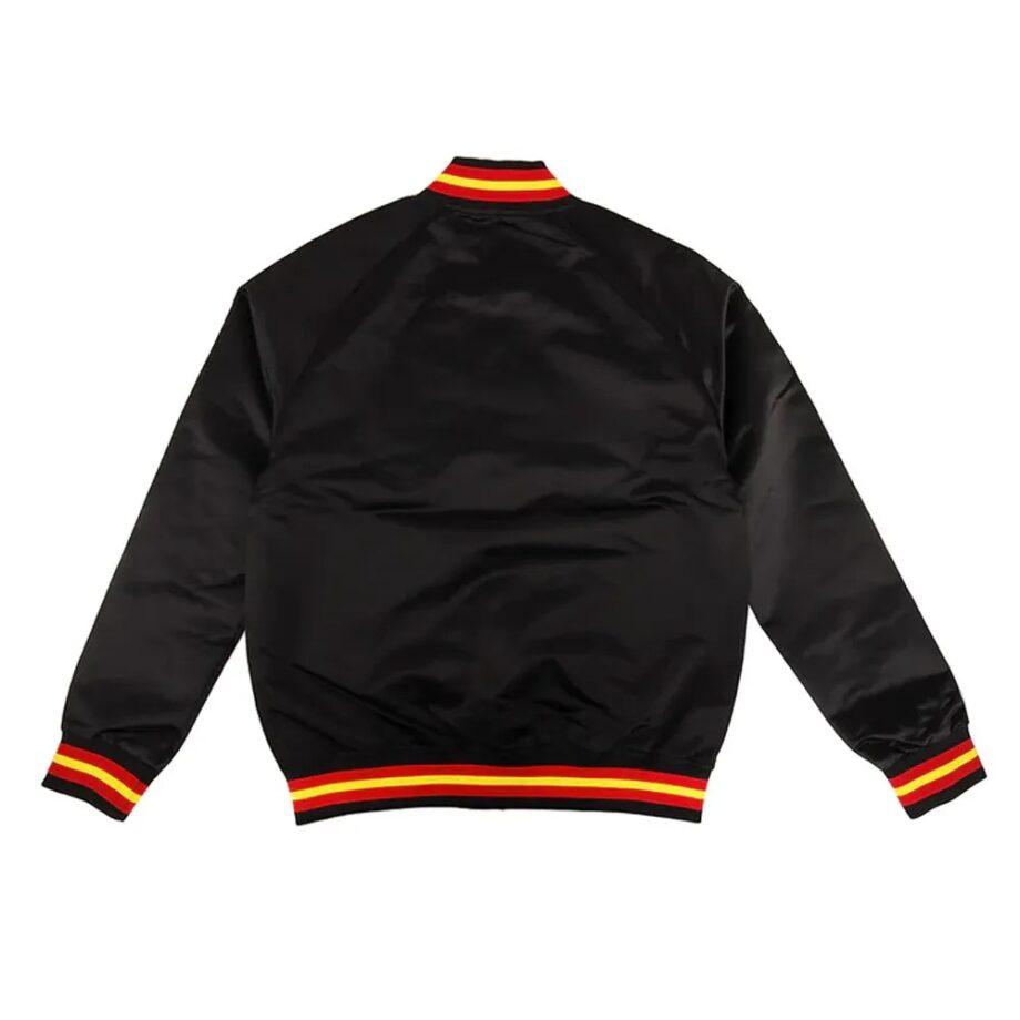 USC Trojans Script Black Satin Jacket