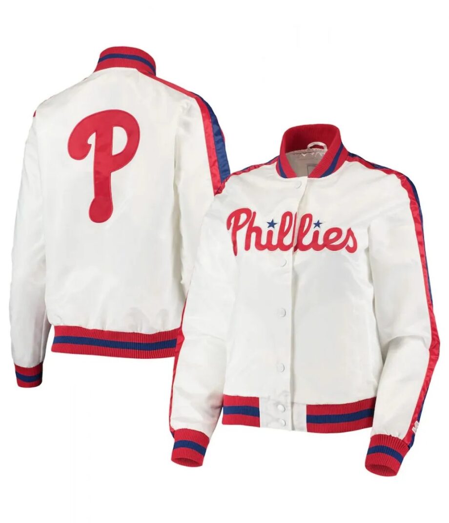 Philadelphia Phillies Starter White Satin Jacket