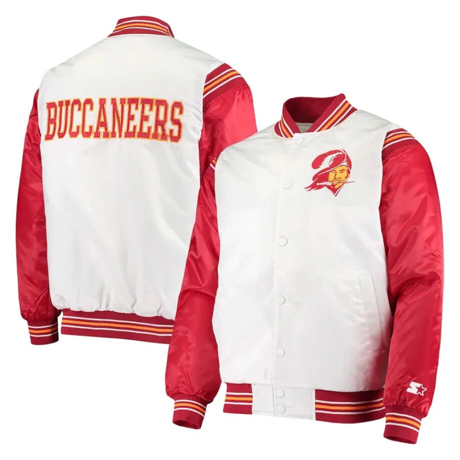 Tampa Bay Buccaneers Historic Renegade Varsity Satin Jacket
