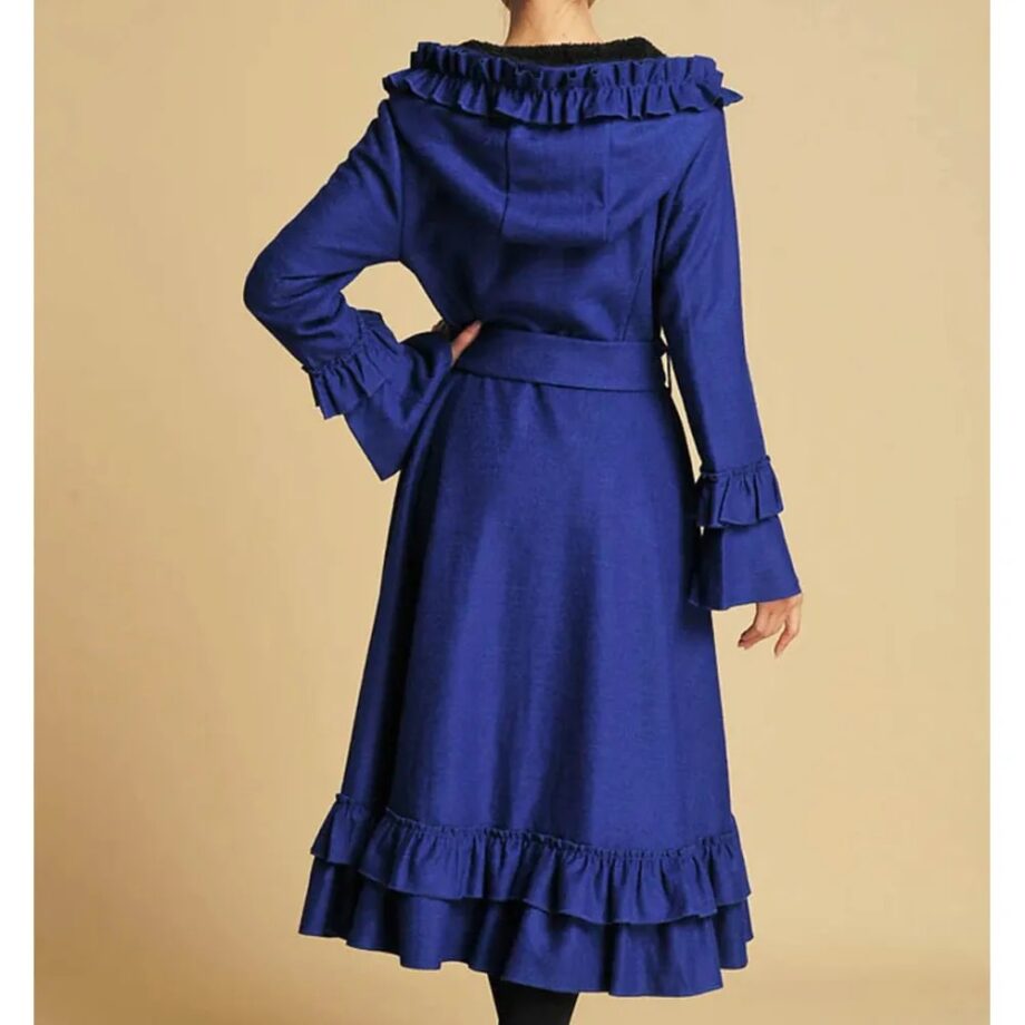 Hooded Wool Maxi Coat