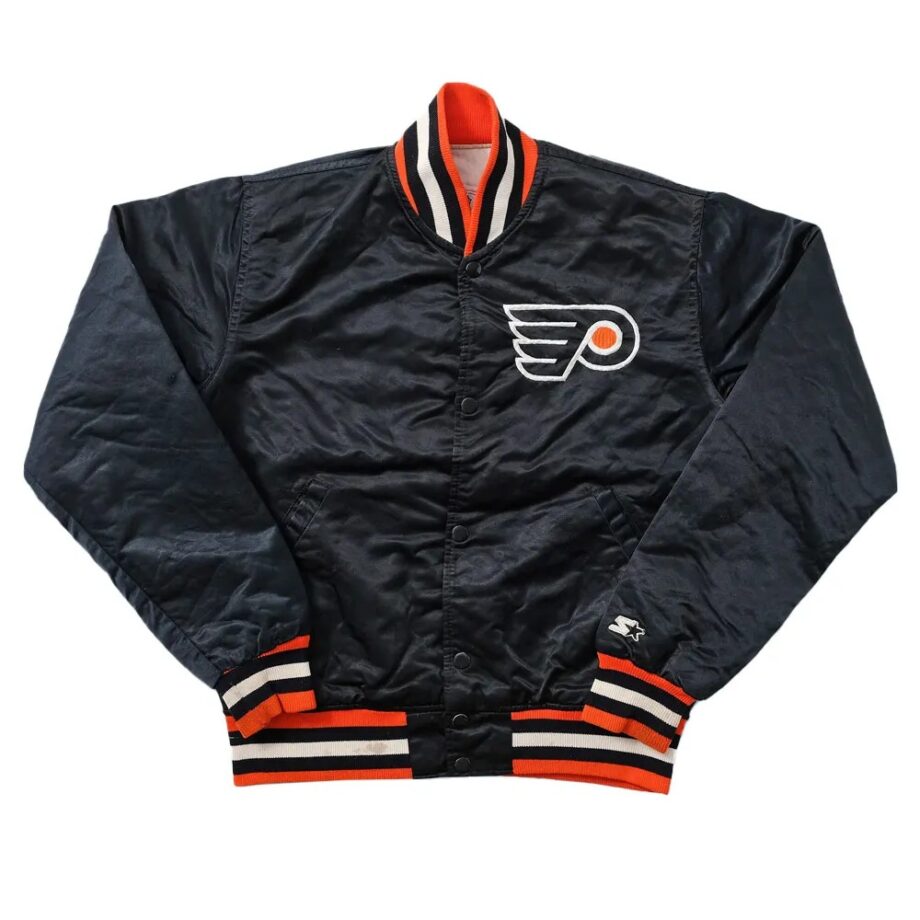 Vintage Philadelphia Flyers 80s Black Jacket