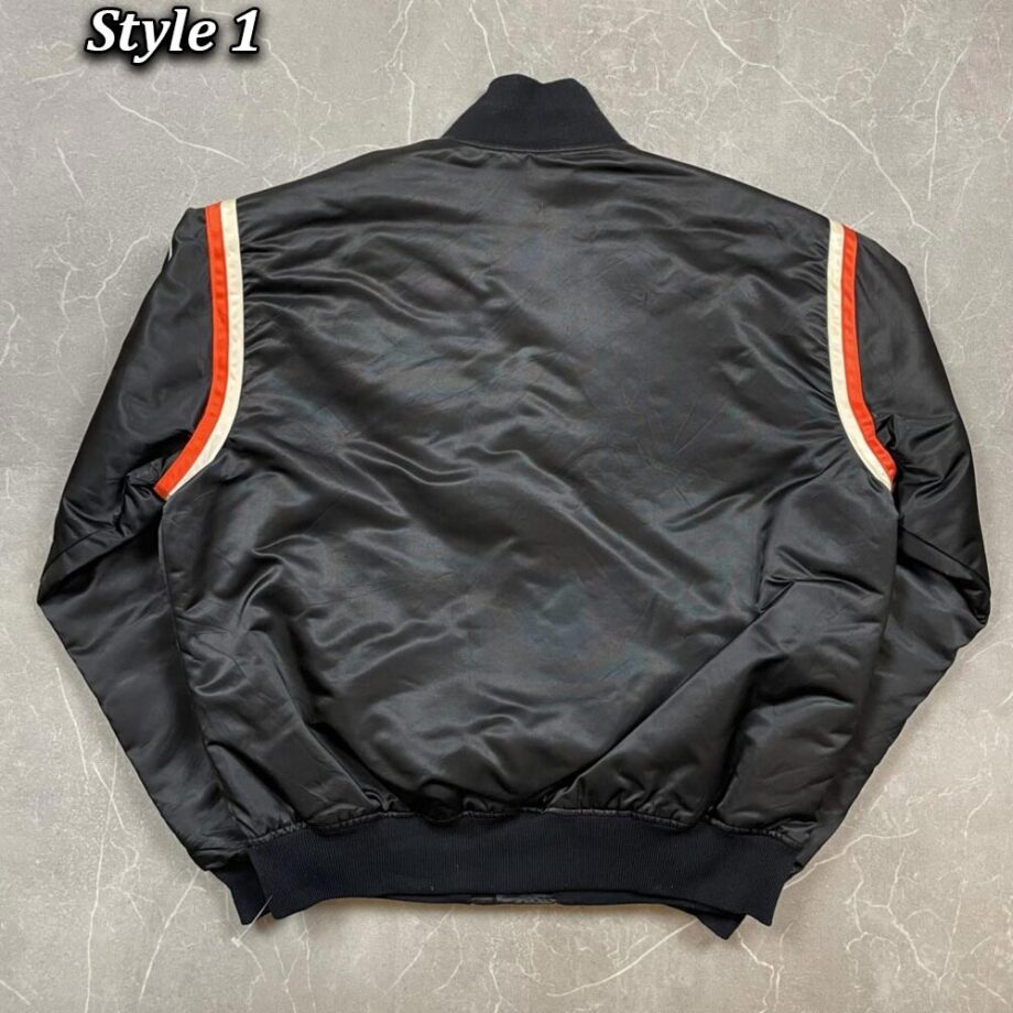 Vintage Philadelphia Flyers 80s Black Bomber Jacket