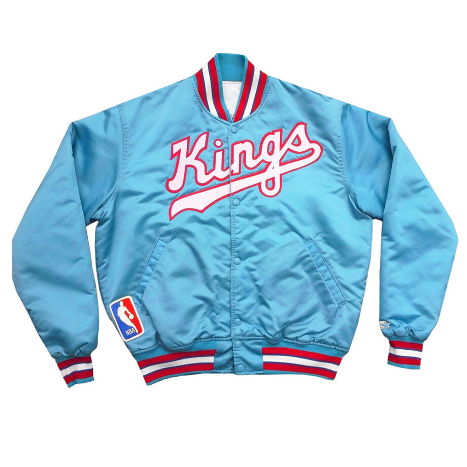 80s Sacramento Kings Mint Satin Jacket