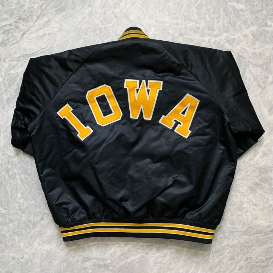 Vintage 90s Iowa Hawkeyes Spellout Jacket