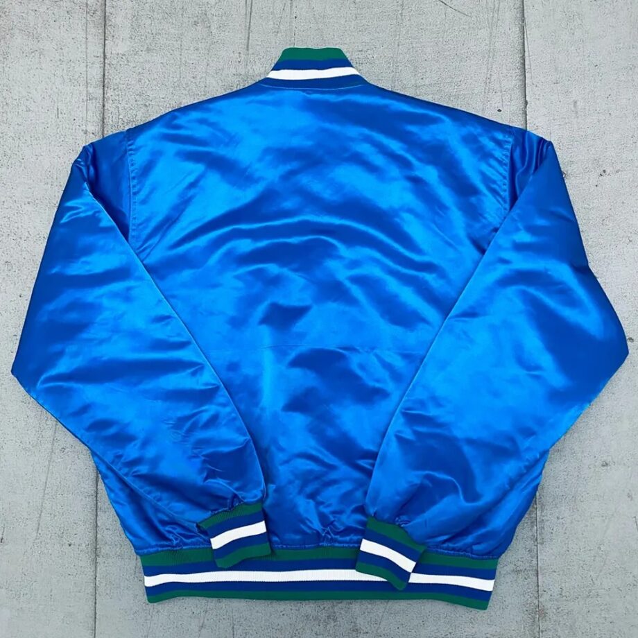 Vintage Minnesota Timberwolves 90s Blue Satin Jacket