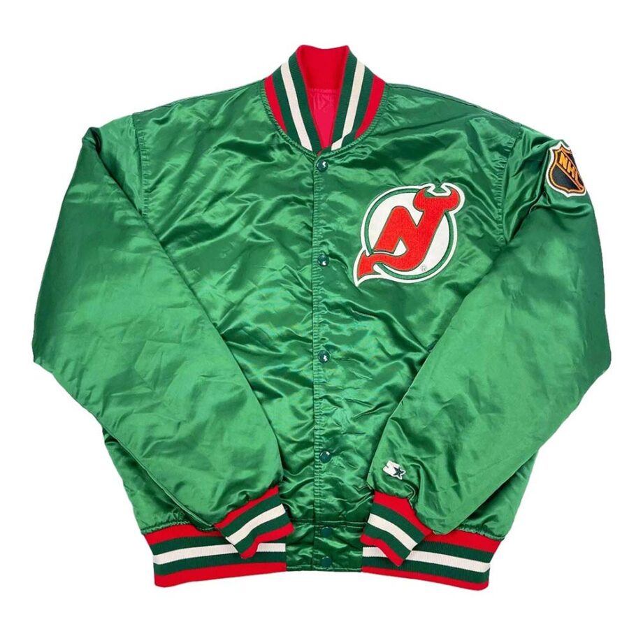 New Jersey Devils 90s Green Jacket
