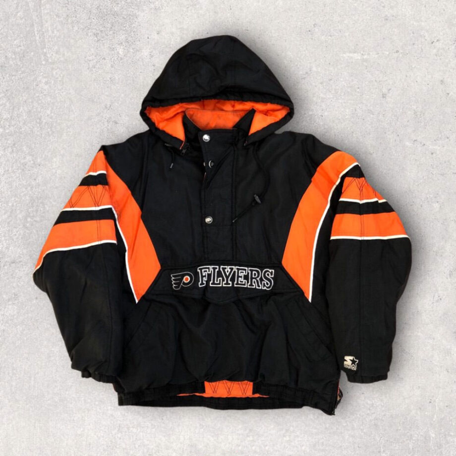 Philadelphia Flyers 90s Black Pullover Jacket