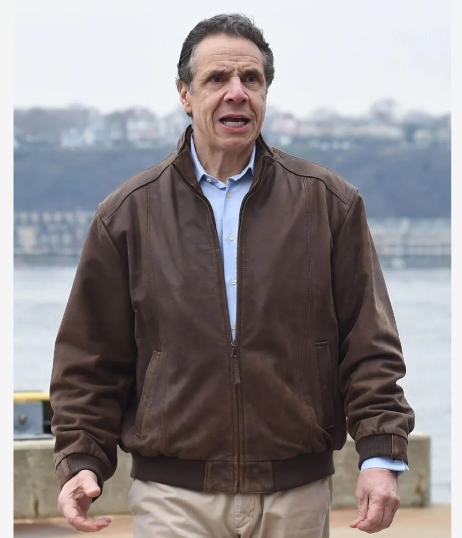 Andrew Cuomo NY Governor Leather Jacket
