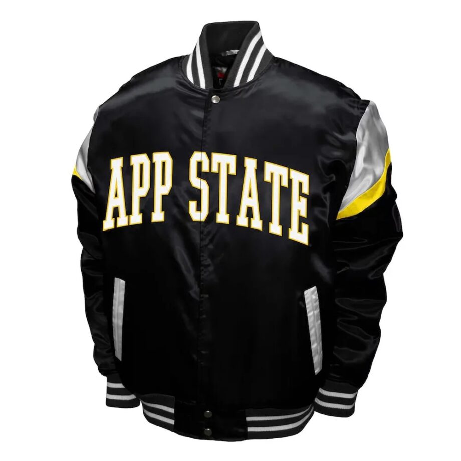 Appalachian State Mountaineers Power Black Satin Jacket
