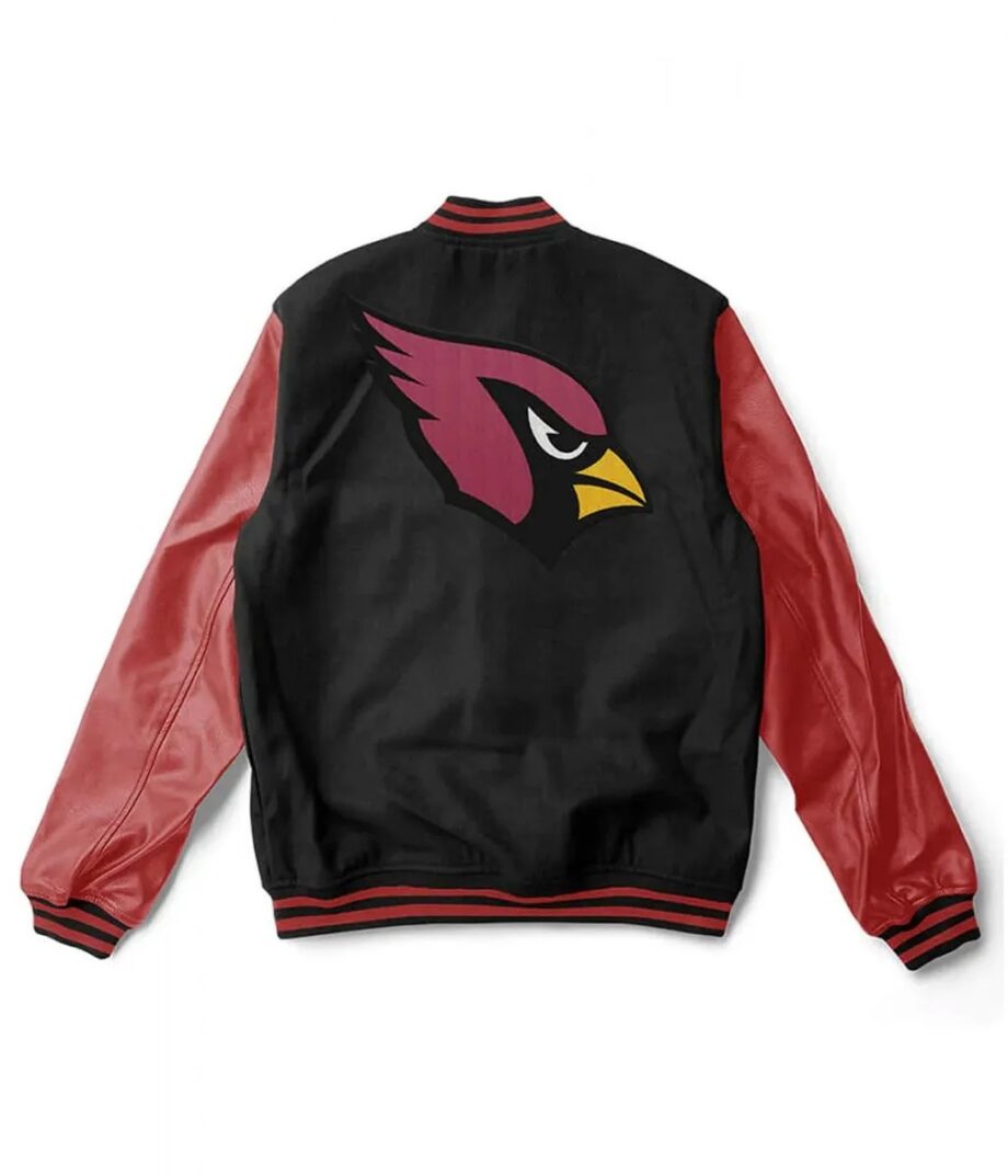 NFL Arizona Cardinals Varsity Wool Leather Jacket