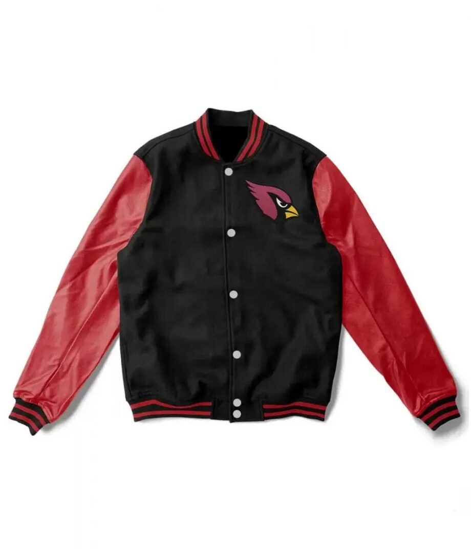 NFL Arizona Cardinals Varsity Wool Leather Jacket