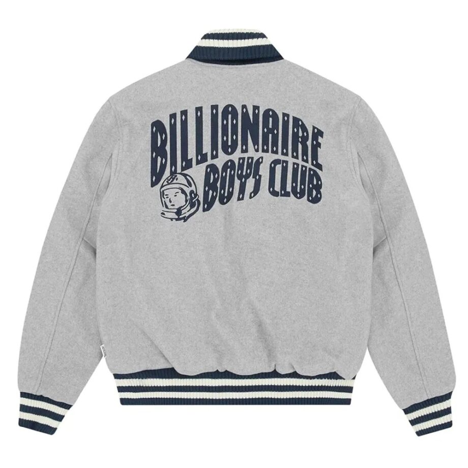 Astro Billionaire Boys Club Gray Varsity Wool Jacket