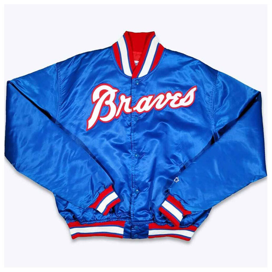 Vintage Atlanta Braves 80s Bomber Satin Jacket
