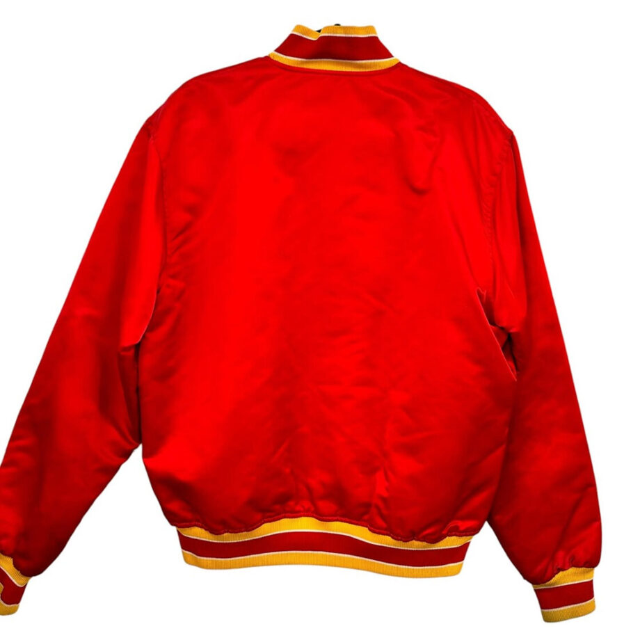 Vintage Atlanta Hawks 90s Red Bomber Jacket