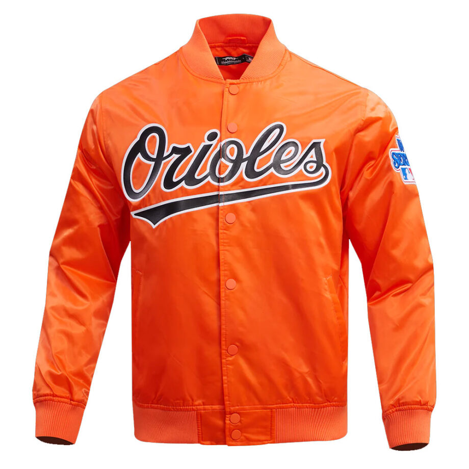 Baltimore Orioles Orange Satin Jacket