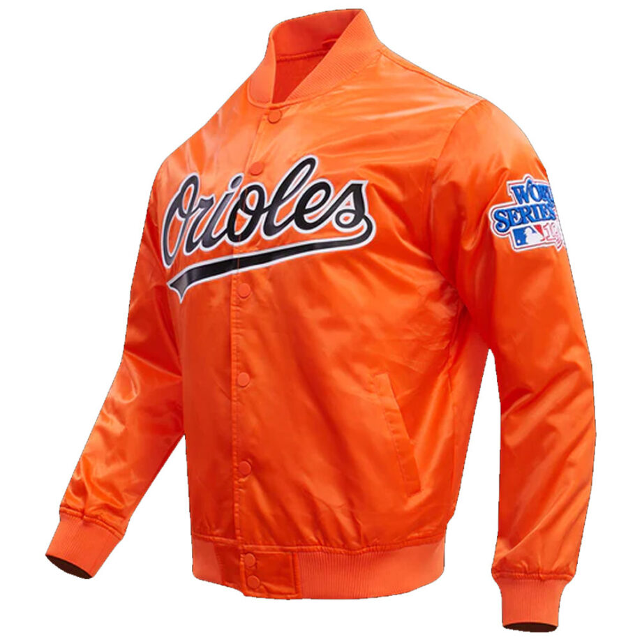Baltimore Orioles Orange Satin Jacket