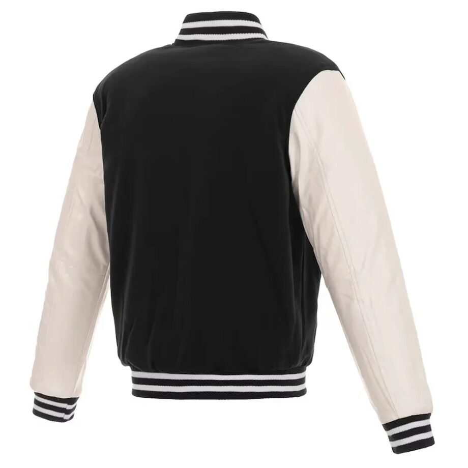 Baltimore Ravens Black and White Varsity Jacket