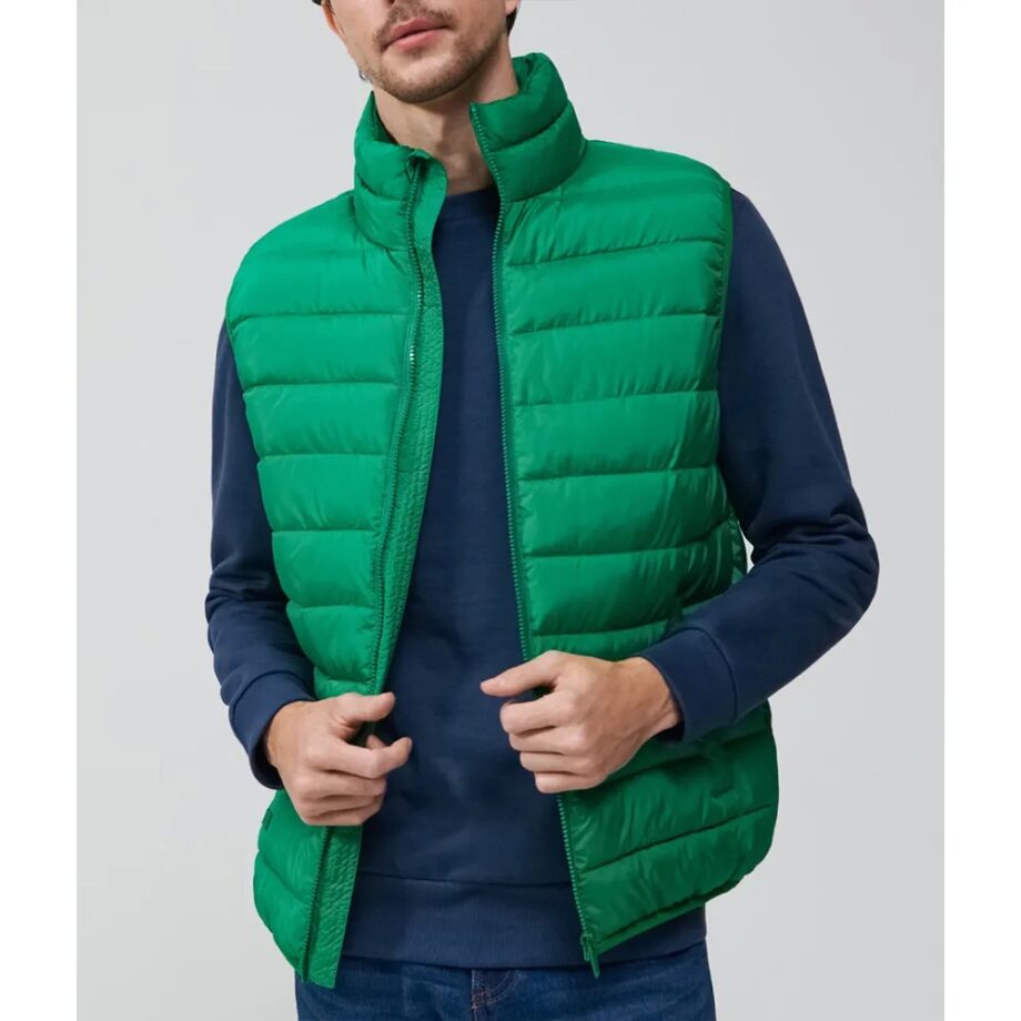 Nick Jonas Scream Queens Green Puffer Vest
