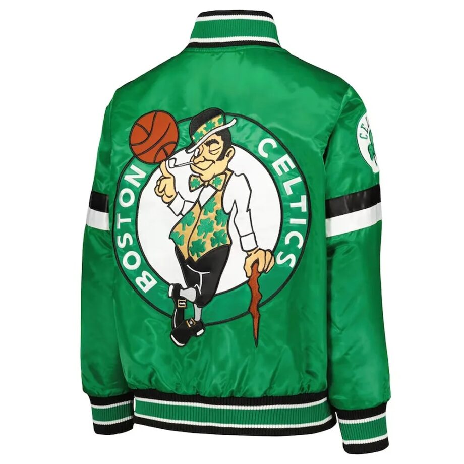Boston Celtics Kelly Green Satin Jacket