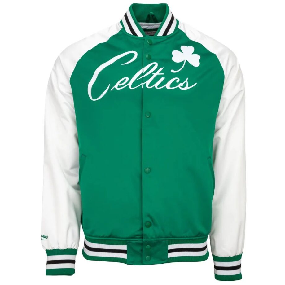 Green/White Boston Celtics Prime Time Jacket