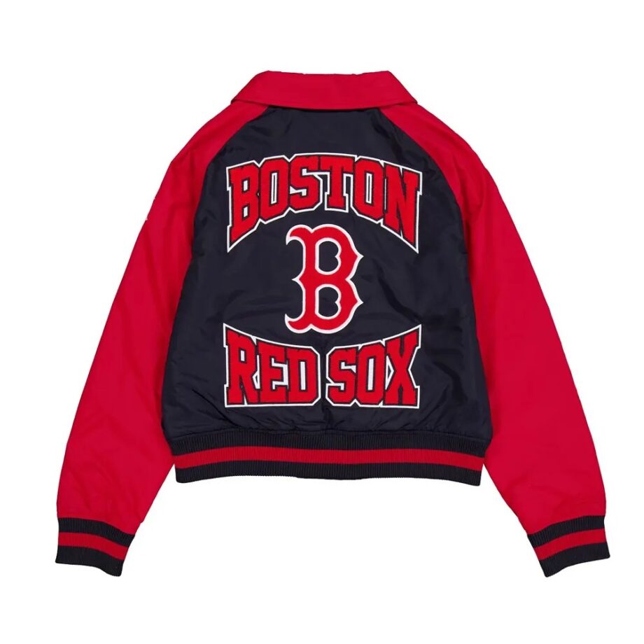 Boston Red Sox Navy & Red Throwback Jacket