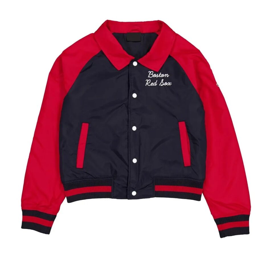 Boston Red Sox Navy & Red Throwback Jacket