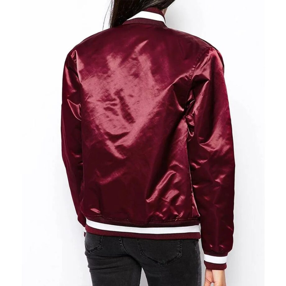Brooklyn Dodgers Maroon Satin Jacket