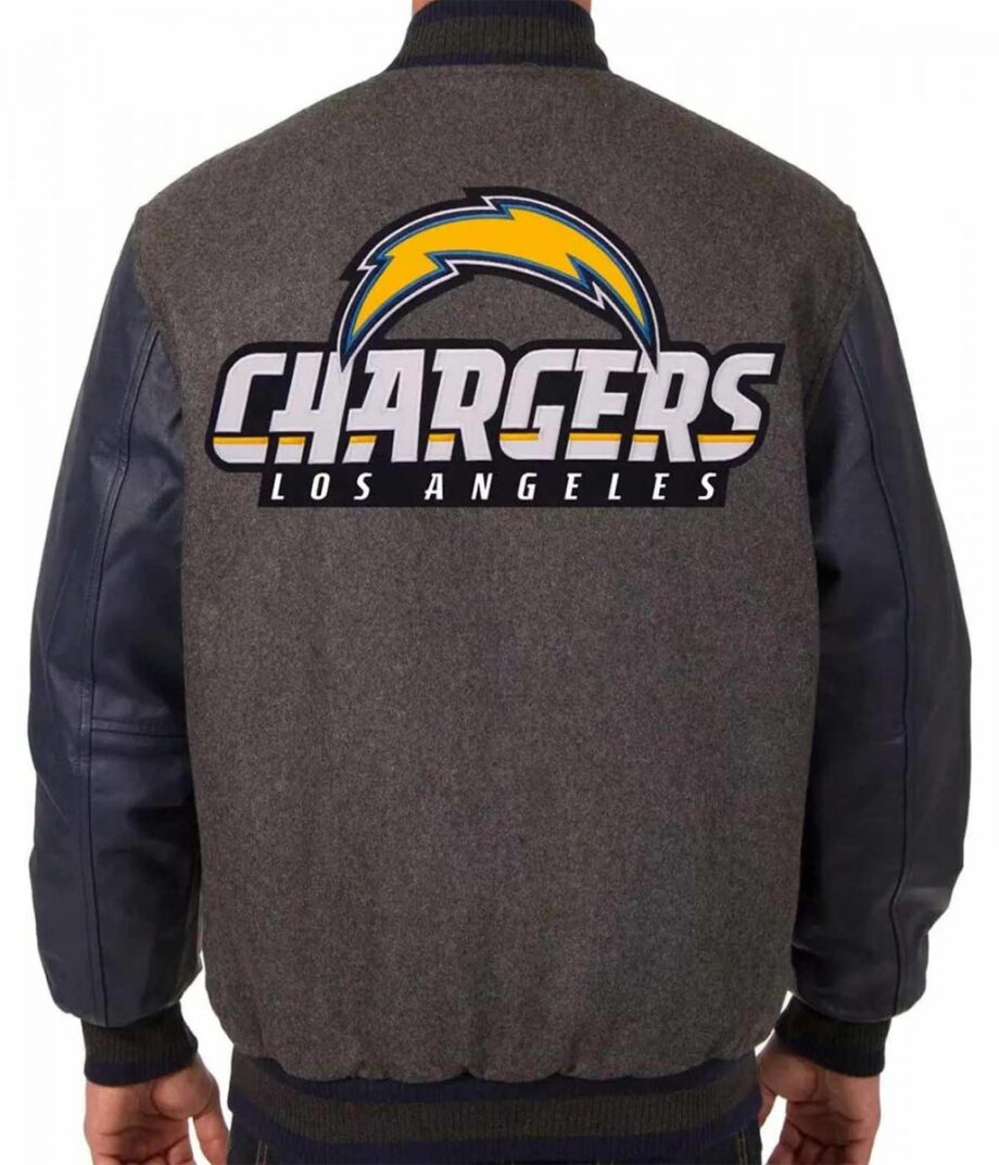 LA Chargers Varsity Charcoal Navy Jacket