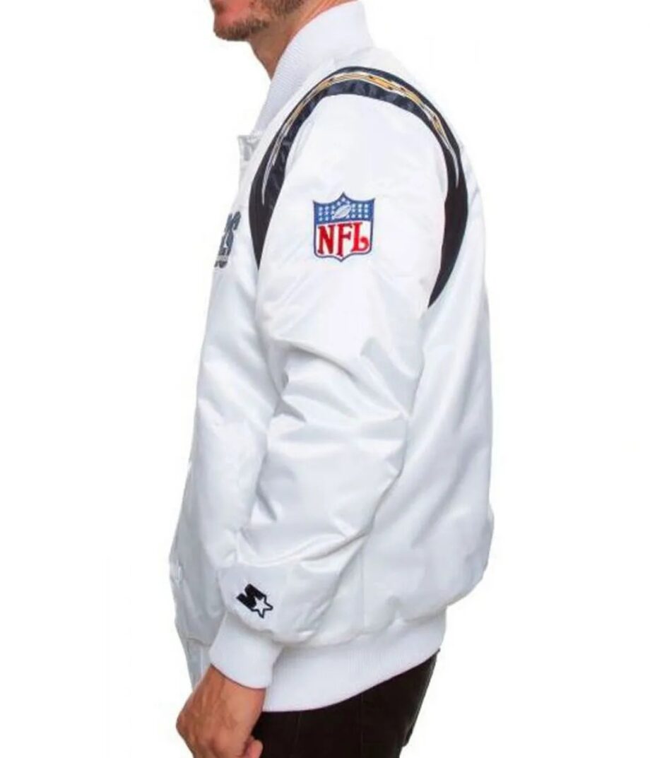 Los Angeles Chargers Bomber Satin Jacket