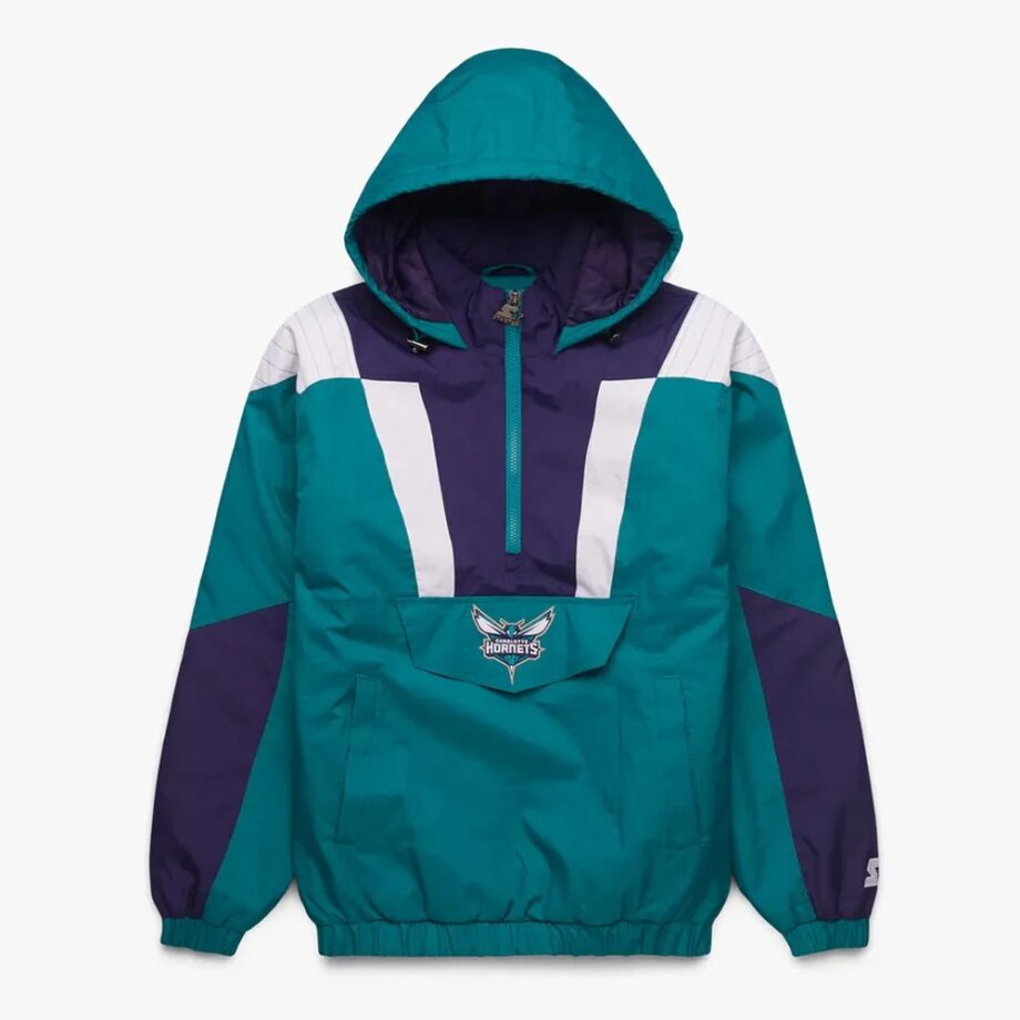 Charlotte Hornets Pullover Half-Zip Jacket