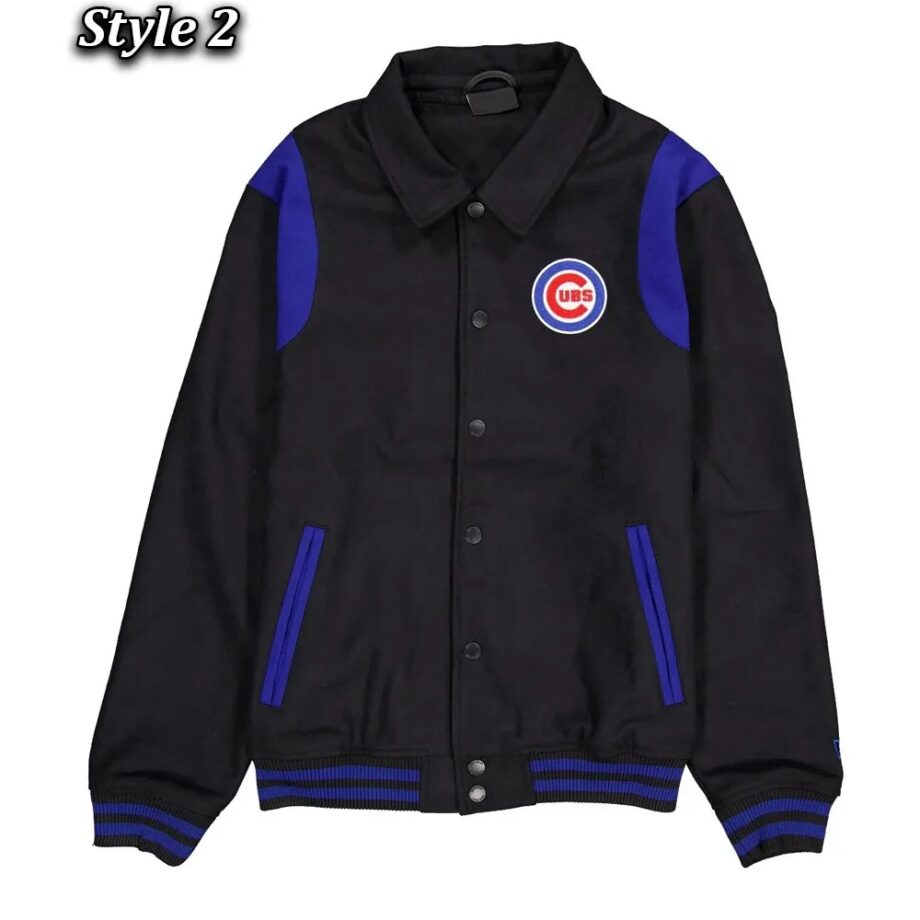 Chicago Cubs Sport Night Teddy Varsity Jacket