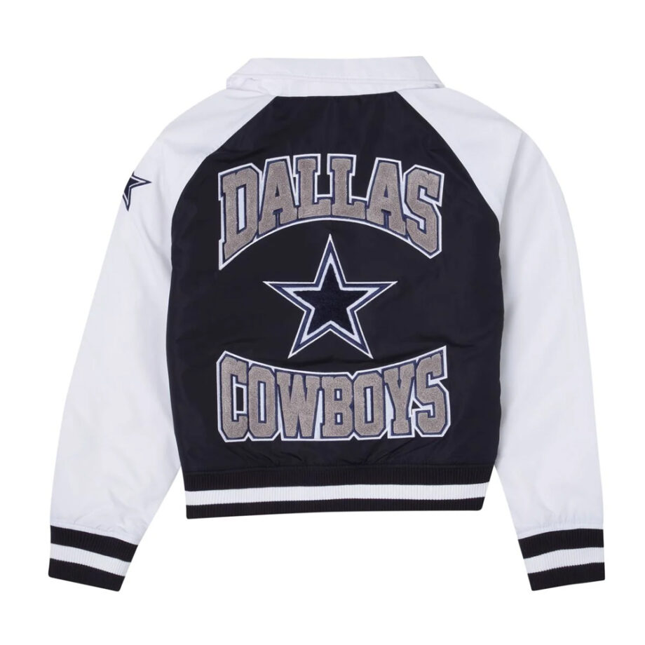 Dallas Cowboys Navy & White Throwback Jacket