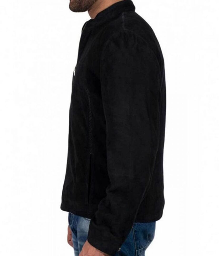 Spectre Daniel Craig Black Suede Leather Jacket