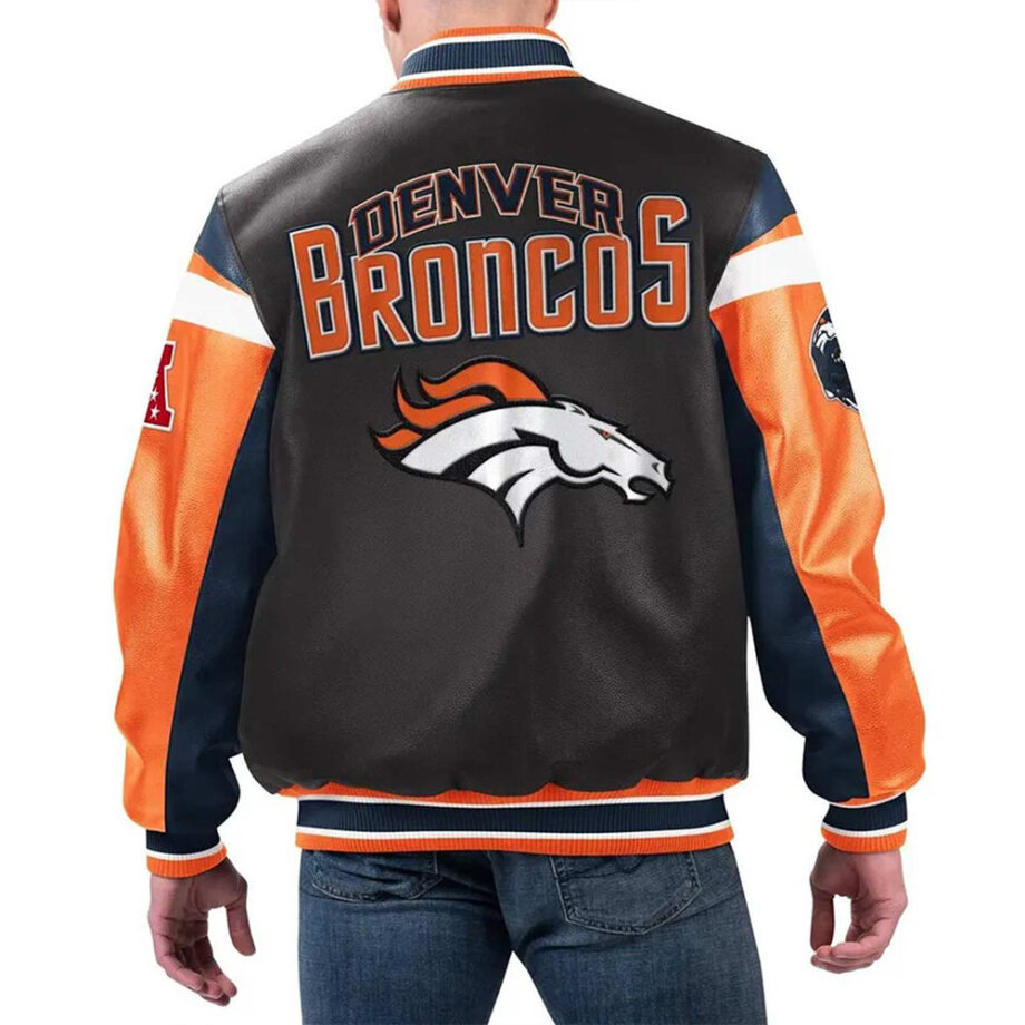 Denver Broncos Black Varsity Jacket