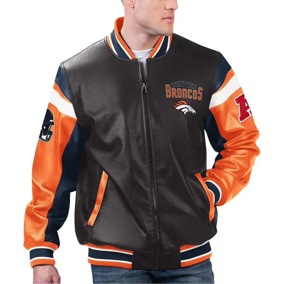 Denver Broncos Black Varsity Jacket