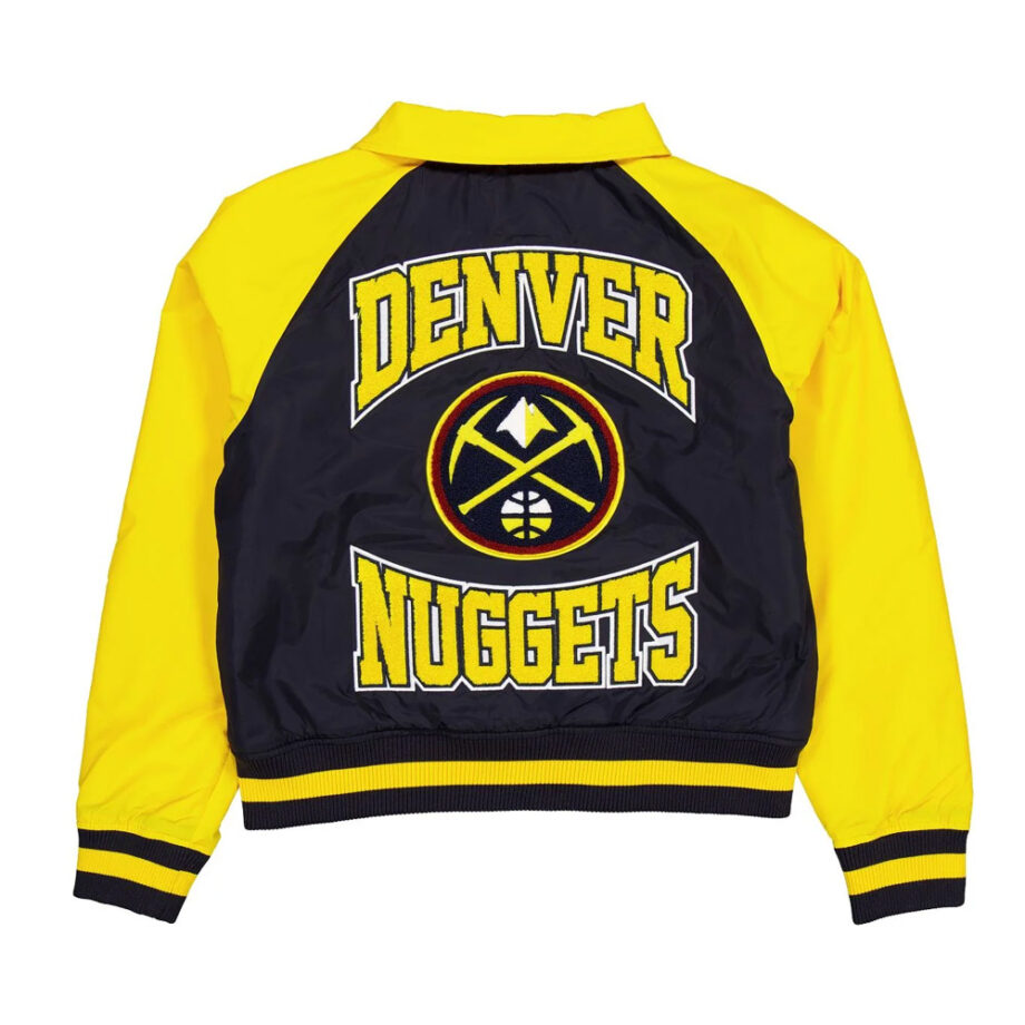 Denver Nuggets Navy & Yellow Throwback Jacket