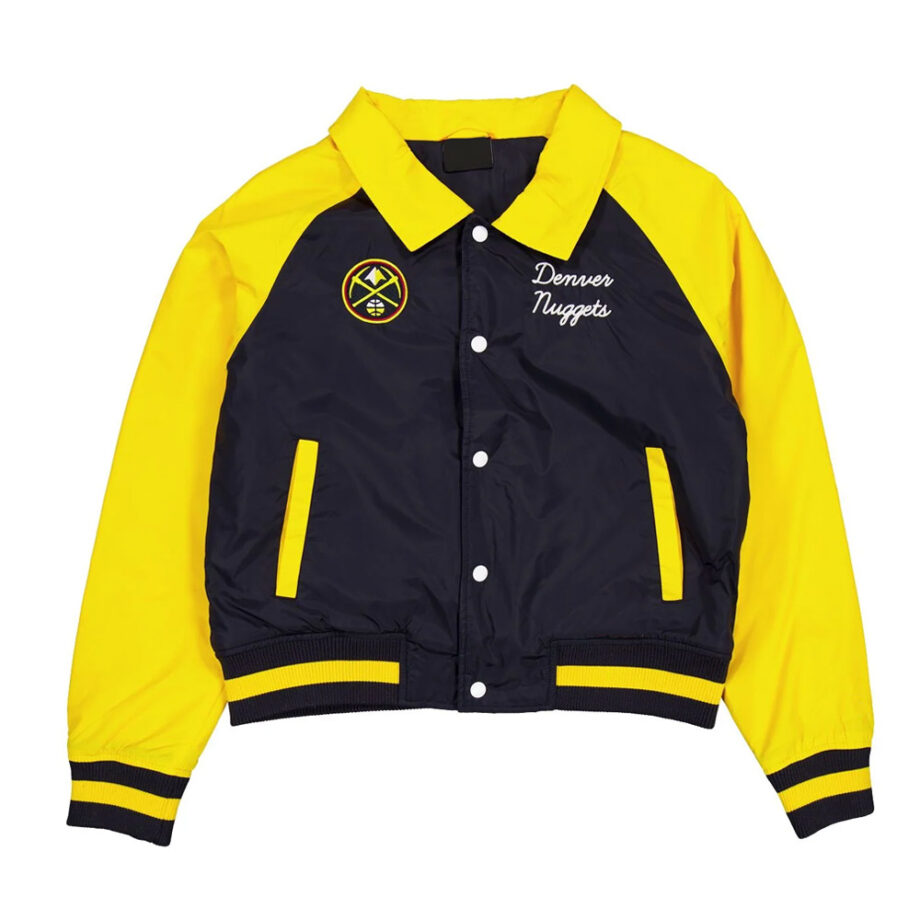 Denver Nuggets Navy & Yellow Throwback Jacket