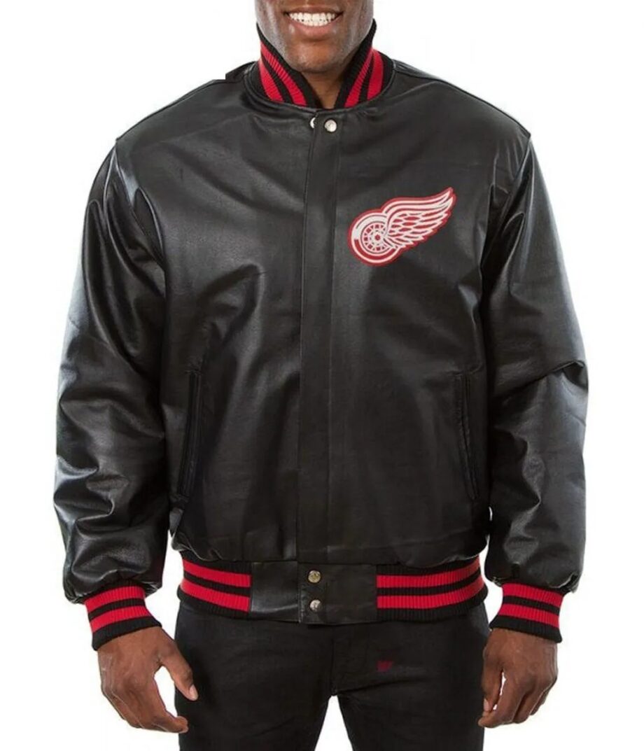 Varsity Detroit Red Wings Full Leather Jacket