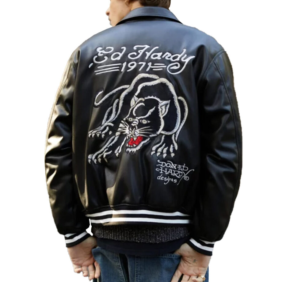 Ed Hardy 1971 Leather Jacket