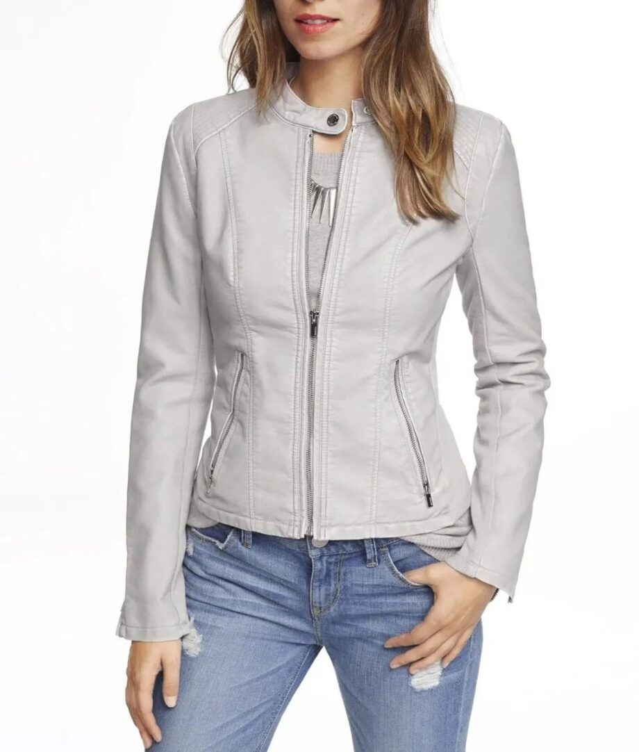 Nina Dobrev The Vampire Diaries Season 3 Leather Jacket